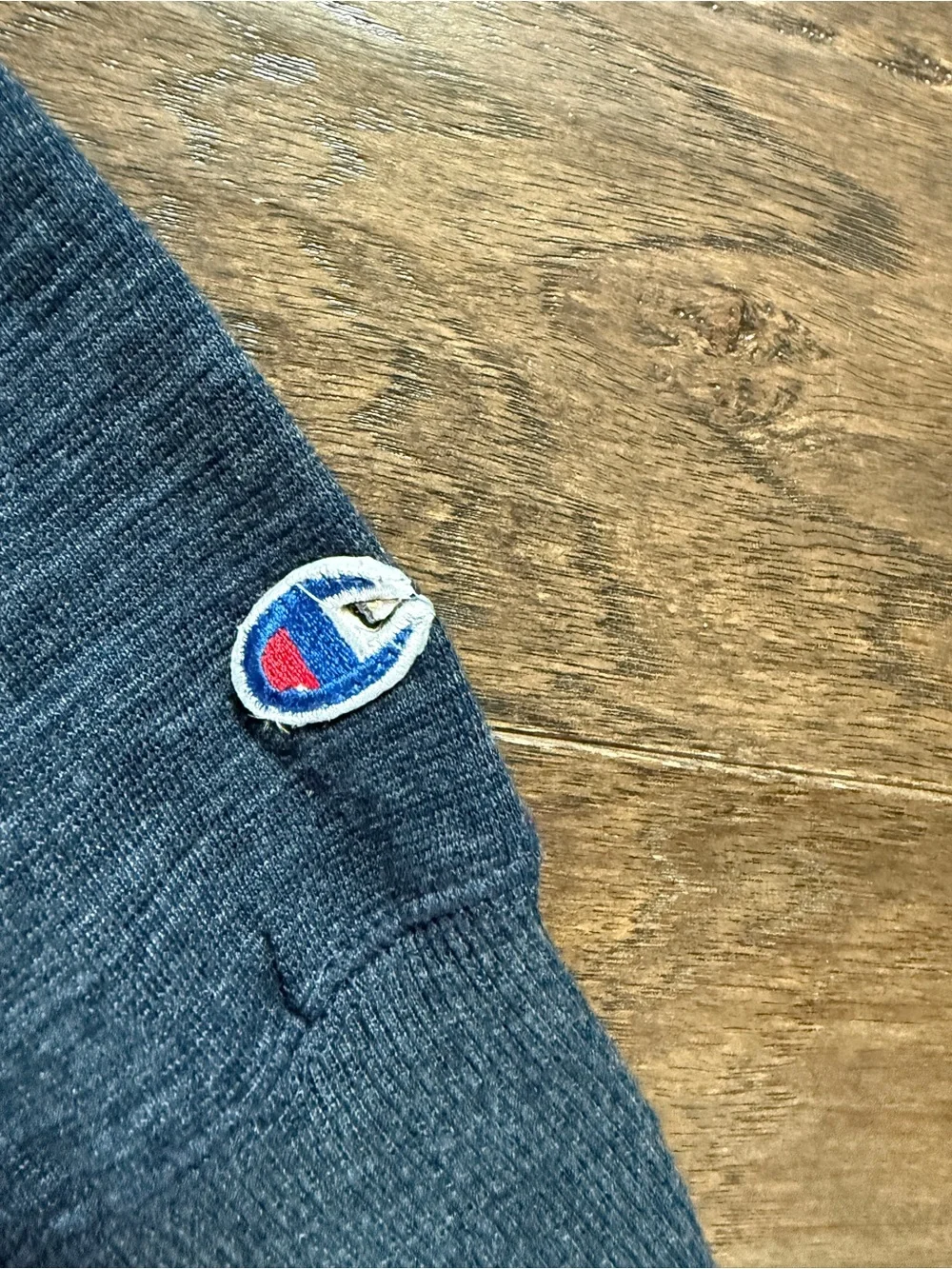 Champion Men's Crewneck Sweater in Navy Blue